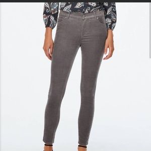 LOFT outlet modern skinny gret corduroy pants
